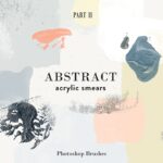 براش اکریلیک abstract acrylic smears