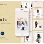 قالب اینستاگرام jafa