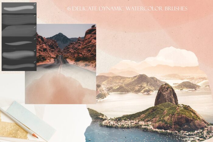 براش آبرنگ Delicate Watercolor - تصویر 4